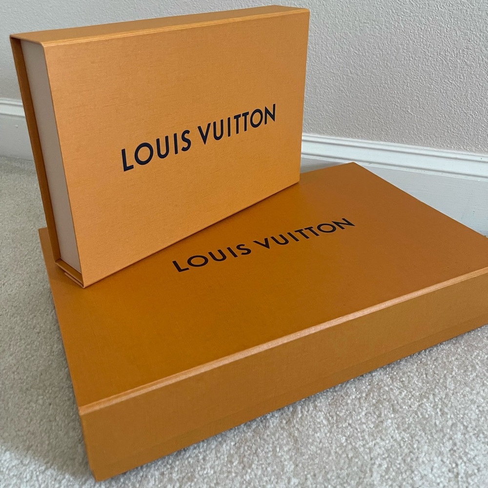 Louis Vuitton Thin 16-16.6” Orange Box w/ Magnetic Close